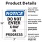 Signmission Do Not Enter X-Ray In Progress OSHA Notice Sign, Plastic, 7in W x 10in L, 2PK OS-2PACK-NS-P-710-V-11272 - alternate 5